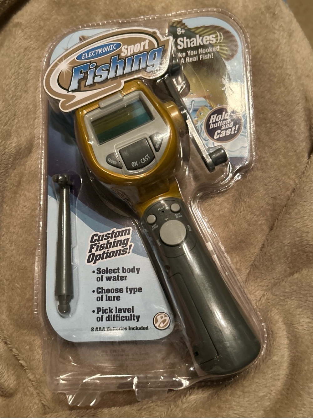 Electronic Fishing Game - Gold and Gray